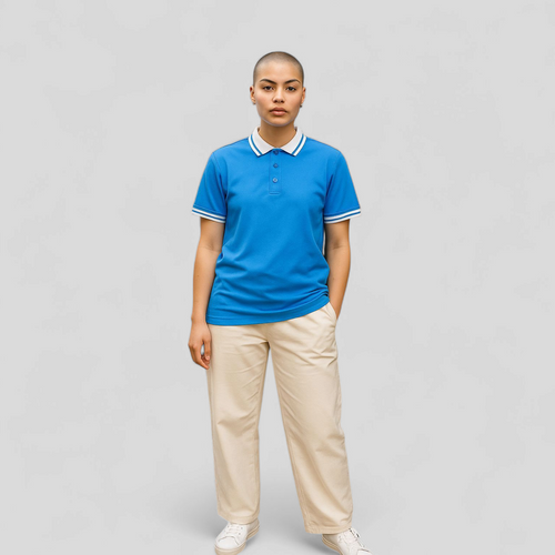 Ocean blue colar white